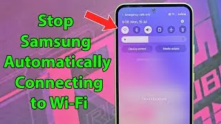 How to turn off auto connect wifi samsung