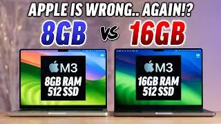 M3 MacBook Pro 8GB vs 16GB RAM - How BAD is base model?