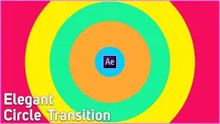 Elegant Circle color Transition in Adobe After Effects Cc