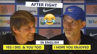 😅Conte and Tuchel Joked Each Other in Press Conference After Their Fight Drama🔵⚪