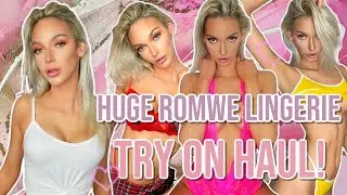 SPOILED MYSELF WITH ROMWE LINGERIE! TRY ON HAUL | ITSKRYSTAL