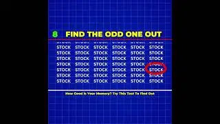 Find The Odd One Out | Investing Terms-2