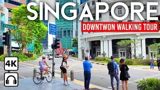 SINGAPORE 🇸🇬 4K Walking Tour Downtown, Marina Bay, Orchard Road 2024