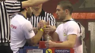 Чемпионат России по армспорту 2015. Юрик Мнацаканян - Ирбек Хубаев 65 кг