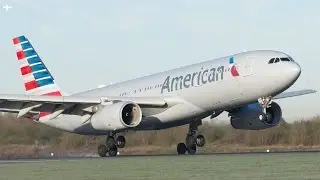 Smoothest Plane Landing Ever? American Airlines  A330 at Manchester Airport