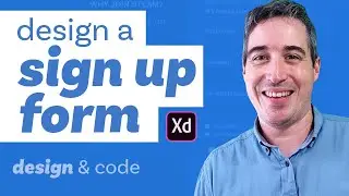 Design a signup form with Adobe XD