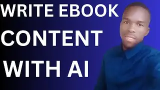 How To Write eBook Content With AI