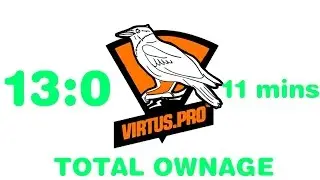 Virtus.Pro УНИЧТОЖАЕТ Fnatic ЗА 11 МИНУТ! 13:0 @ ESL League