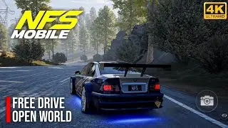 NFS MOBILE - BMW M3 GTR Free Drive Gameplay 4K 60Fps