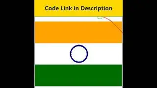 Create INDIA FLAG Using Python Programming | Code Included | #shorts