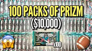 I WENT CRAZY AND OPENED 100 PACKS OF THE NEW 2024 PANINI PRIZM FOOTBALL ($10,000)! 😱🔥