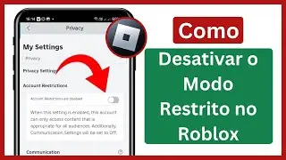 Como desativar o modo restrito no Roblox (2024)| Desativar Modo Restrito no Roblox