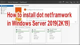 how to install .net framwork in windows server 2019