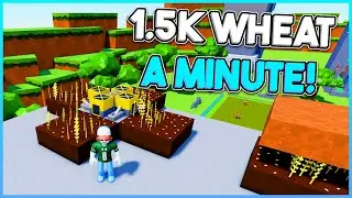 The Most COMPACT Wheat Farm In Block Tycoon ROBLOX!