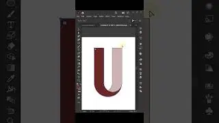 U letter Logo design in Illustrator