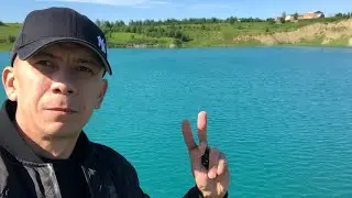 Голубое озеро город Ухта