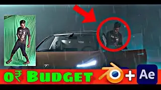 0₹ Budget Vfx  Green Screen VFX | With Tutorial Learn easy 3d Environment