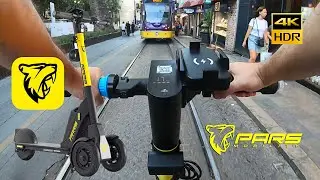 "Pars" Yimi S600 Electric Scooter To Rent - Istanbul, Turkey Ride (Environment Sound Only) 4K