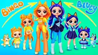 ¡Bluey y Bingo Creciendo! 32 Manualidades para Muñecas LOL OMG