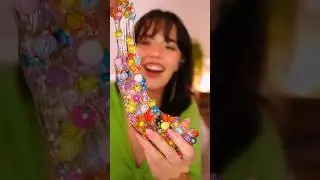 The HAPPIEST SLIME EVER 🚀✨🦋🌙💕 #asmr #slime