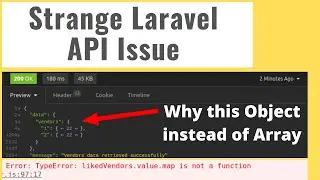 Strange and Common Issue while developing API in Laravel