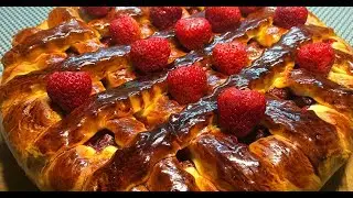 Клубничный Пирог Дрожжевой Пирог с клубникой