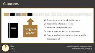 Progress Report Journal: Reflecting on Course Performance Teaching Tip