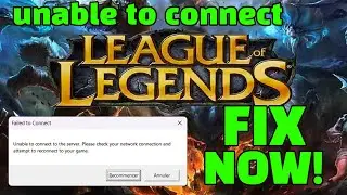 How to FIX ✅ Lol Unable To Connect To Server Please Check Your Network