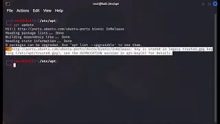 How to fix  this error (Key is stored in legacy trusted.gpg keyring  (/etc/apt/trusted.gpg) | Kali