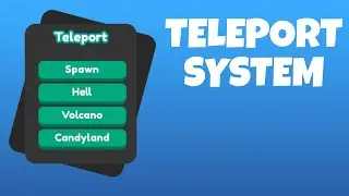 How to Make A TELEPORT System In ROBLOX!