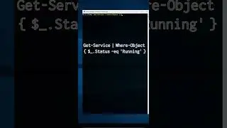 PowerShell One Liner List Running Services 