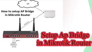 How to setup Ap bridge in Mikrotik router | how to configure Wifi in mikrotik router