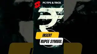 Insert Rupee Symbol (₹) using Keyboard || #shorts