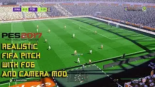 PES 2017 REALISTIC FIFA PITCH WITH FOG AND CAMERA MOD