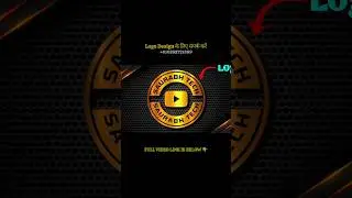 Professional YouTube Logo Design 🔥
