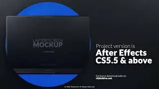 Web Promo | Dark Theme Mockup | After Effects Template