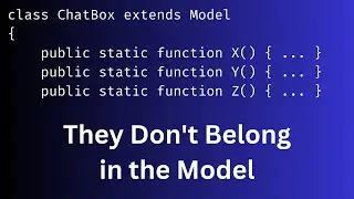 Too "Fat" Model? Static Methods into Service