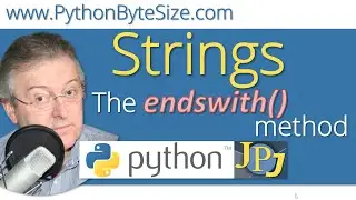 The Python endswith() method