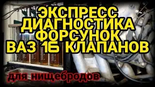 Экспресс Диагностика Форсунок ВАЗ 16 клапанов (для Нищебродов) ВАЗ 2110, ПРИОРА