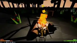 UE4 Survival game tutorial Part 14: Fireplace and fire PS