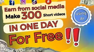 An Amazing AI tool to generate Short Videos for free - Make Money from Social media