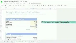 Etsy Fees, Profit Calculator and Pricing Generator