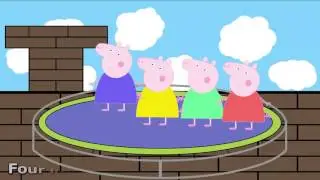 5 Little Peppas Jumping on the Bed + Angry Birds / Nursery Rhymes Lyrics (5 Little Peppa p