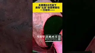 百亿石头帝王绿是什么样 #翡翠原石 #緬甸翡翠 #翡翠原石直播 #玉 #翡翠赌石