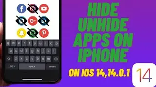 How To Hide Unhide Apps In iPhone iPad Ipod on ios 14, 14,0,1 latest//Hide Unhide Apps Latest ios14