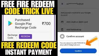 100% Free Redeem Code For Free Fire | Free  Fire Google Play Redeem Code | Redeem Code App 2024