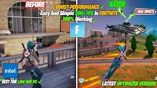 How to Fix Micro Stuttering/Freezing/Lag In Fortnite Chapter 5! ✅ (Low-End PC/Laptop)