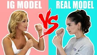 Real Model VS Instagram Model 👀 Photo Challenge