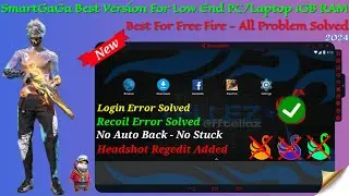 New Smartgaga Best Emulator For Low End PC | Smartgaga Lite Best Version Free Fire OB45 Update 2024