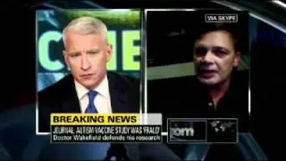 Anderson Cooper Interviews Andrew Wakefield, Fraud (2 of 2)